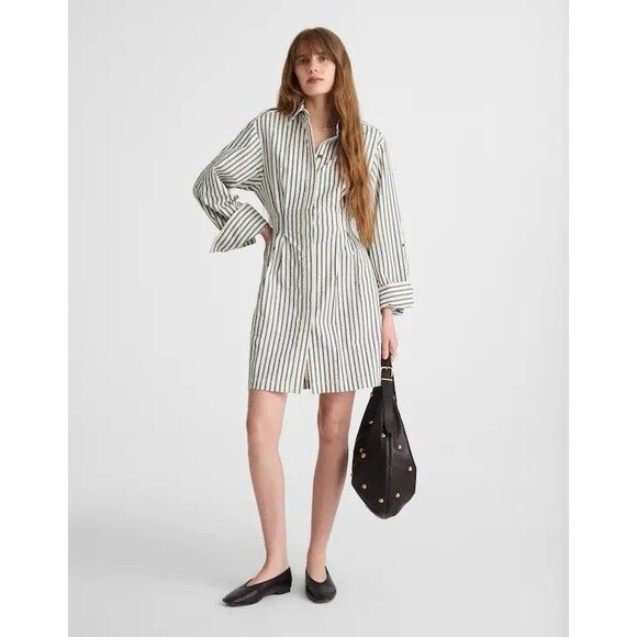 Madewell Dresses & Skirts - Madewell Tucked Mini Shirtdress NWT Size 6